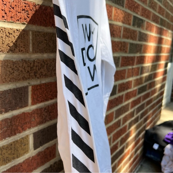 White and Black Why Don’t We Long Sleeve Tee Shirt - Picture 4 of 4